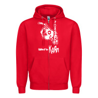 Red k o r n classic Zipper Hoodie - linhVisuals