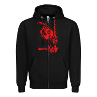 Black k o r n classic Zipper Hoodie - linhVisuals