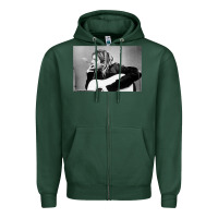 Sports Green kurt smoking Zipper Hoodie - linhVisuals