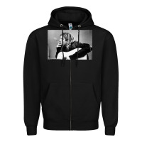 Black kurt smoking Zipper Hoodie - linhVisuals