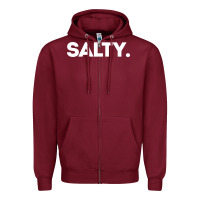 Burgundy salty Zipper Hoodie - linhVisuals