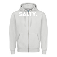 Dove Grey salty Zipper Hoodie - linhVisuals