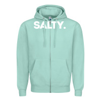 Seafoam salty Zipper Hoodie - linhVisuals