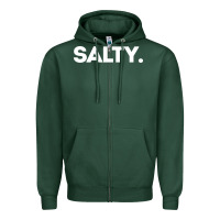 Sports Green salty Zipper Hoodie - linhVisuals