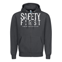 Smoke safety first science teacher Zipper Hoodie - linhVisuals