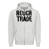 Dove Grey Rough Trade Zipper Hoodie - linhVisuals