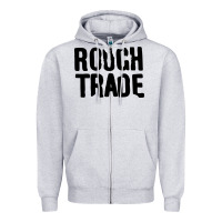 Heather Grey Rough Trade Zipper Hoodie - linhVisuals