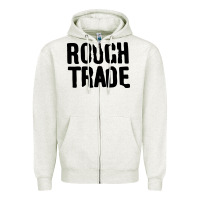 Oatmeal Heather Rough Trade Zipper Hoodie - linhVisuals