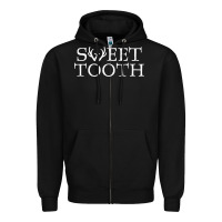 Black Sweet Tooth Zipper Hoodie - linhVisuals