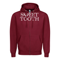 Burgundy Sweet Tooth Zipper Hoodie - linhVisuals