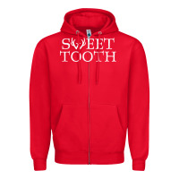 Red Sweet Tooth Zipper Hoodie - linhVisuals