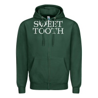 Sports Green Sweet Tooth Zipper Hoodie - linhVisuals