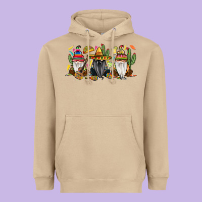 Mexican Gnomes Heavyweight Hoodie Designed By Ranaportraitstore