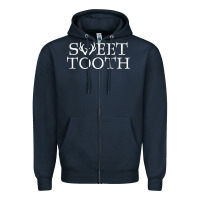 Navy Sweet Tooth Zipper Hoodie - linhVisuals