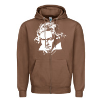 Chestnut beethoven Zipper Hoodie - linhVisuals