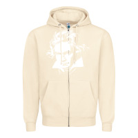 Sandshell beethoven Zipper Hoodie - linhVisuals