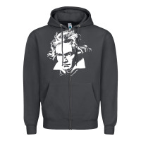 Smoke beethoven Zipper Hoodie - linhVisuals