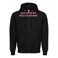 Black satan is my sugar daddy Zipper Hoodie - linhVisuals