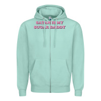 Seafoam satan is my sugar daddy Zipper Hoodie - linhVisuals