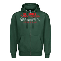 My Train Of Thought Derailed Zipper Hoodie | Teevron