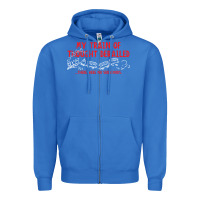 True Royal my train of thought derailed Zipper Hoodie - linhVisuals