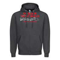 Smoke my train of thought derailed Zipper Hoodie - linhVisuals