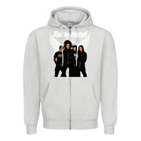 Dove Grey Tökiö Hötél Pesonnel Zipper Hoodie - linhVisuals