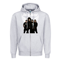 Heather Grey Tökiö Hötél Pesonnel Zipper Hoodie - linhVisuals