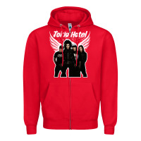 Red Tökiö Hötél Pesonnel Zipper Hoodie - linhVisuals