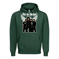 Sports Green Tökiö Hötél Pesonnel Zipper Hoodie - linhVisuals