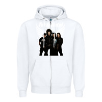 White Tökiö Hötél Pesonnel Zipper Hoodie - linhVisuals