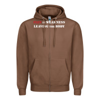 Chestnut pain is weakness leaving the body Zipper Hoodie - linhVisuals