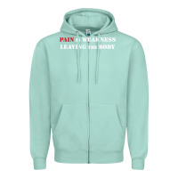 Seafoam pain is weakness leaving the body Zipper Hoodie - linhVisuals