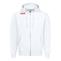 White pain is weakness leaving the body Zipper Hoodie - linhVisuals