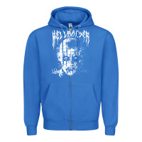 True Royal black metal pinhead Zipper Hoodie - linhVisuals