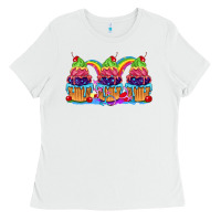 White Pride cupcake Ladies Tee - FaDigitalArtStudio