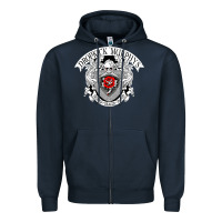 Navy dropkick murphy's 2 Zipper Hoodie - linhVisuals