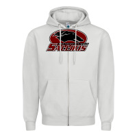 Dove Grey salukis Zipper Hoodie - linhVisuals
