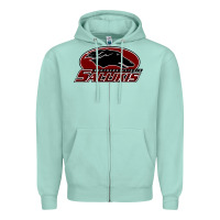 Seafoam salukis Zipper Hoodie - linhVisuals