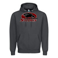 Smoke salukis Zipper Hoodie - linhVisuals