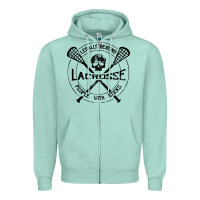 Seafoam lacrosse legally beating people with sticks Zipper Hoodie - linhVisuals
