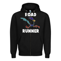 Black Road Runner Zipper Hoodie - linhVisuals