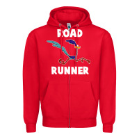 Red Road Runner Zipper Hoodie - linhVisuals