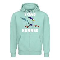 Seafoam Road Runner Zipper Hoodie - linhVisuals