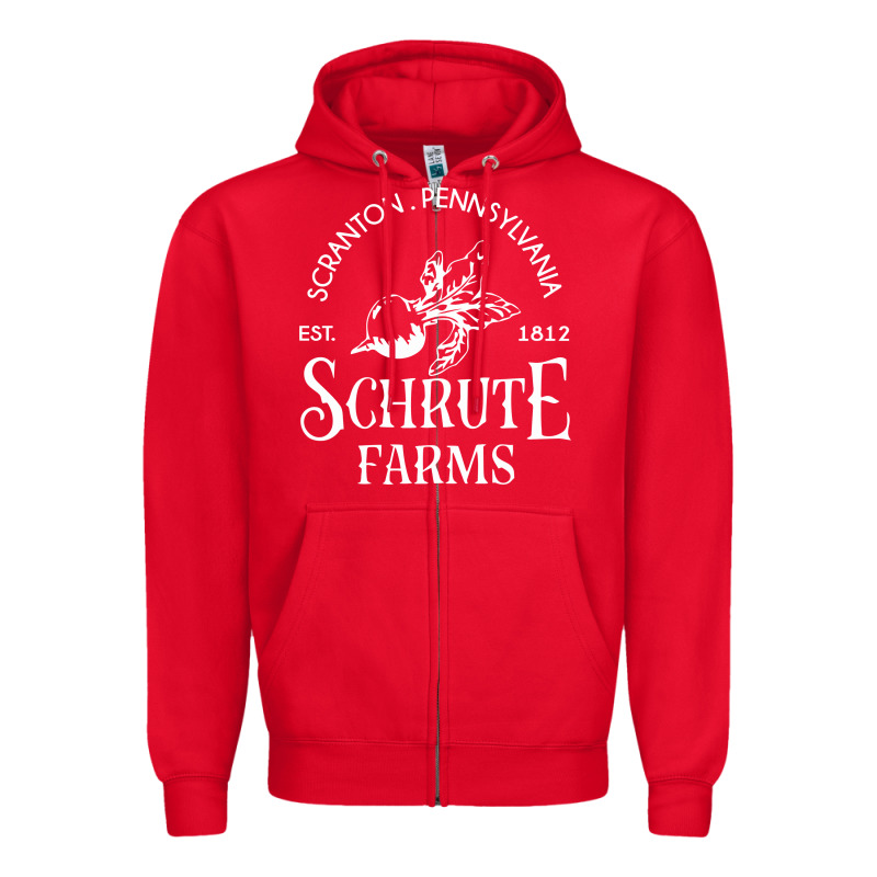Schrute Farms Zipper Hoodie by linhVisuals | Teevron