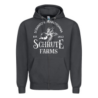 Smoke schrute farms Zipper Hoodie - linhVisuals