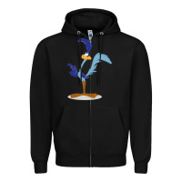 Black Road Runner Beep Zipper Hoodie - linhVisuals