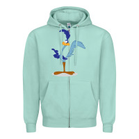 Seafoam Road Runner Beep Zipper Hoodie - linhVisuals