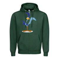 Sports Green Road Runner Beep Zipper Hoodie - linhVisuals