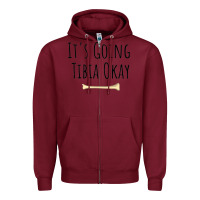 Burgundy anatomy Zipper Hoodie - linhVisuals